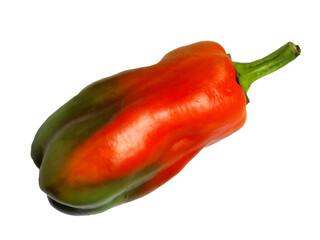 red pepper on a white background