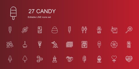 candy icons set
