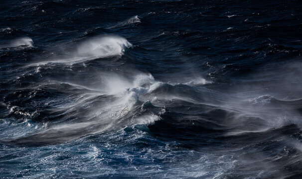 white waves in blue Mediterranean sea © EriksZ