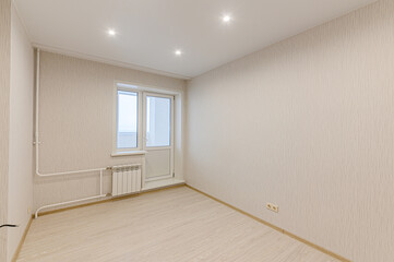 Russia, Moscow- February 10, 2020: interior room apartment modern bright cozy atmosphere. general cleaning, home decoration, preparation of house for sale. modern light and cozy environment