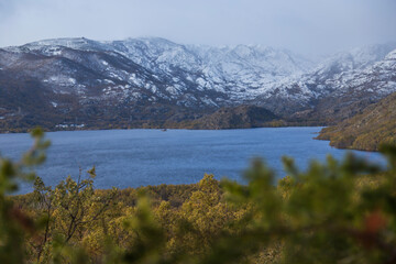 Sanabria lake in winter