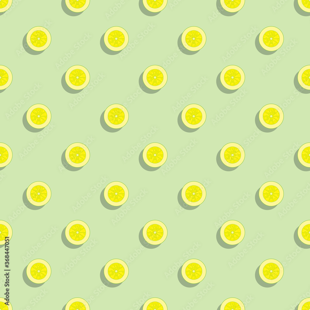 Poster flat icons of pamelo fruit seamless pattern on orange background. simple stylish repeated elements f