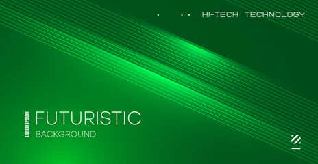 Naklejka premium Futuristic technology lines background with light effect. Abstract design template for brochures, flyers, magazine, business card, branding.