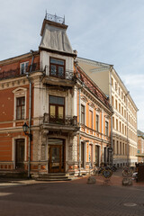 Fototapeta premium streets and buildings in the Tartu