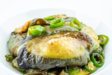 Chinese national dish braised eggplant