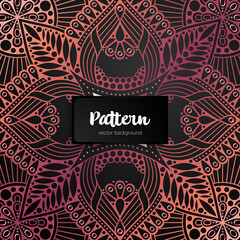 Vector ornamental mandala inspired ethnic art