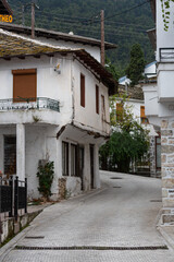 Fototapeta na wymiar Panagia Village in Thassos island Greece