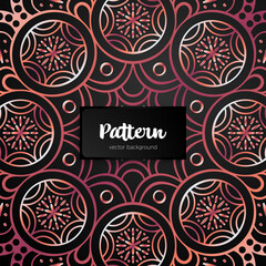 Vector ornamental mandala inspired ethnic art