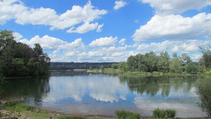 Lac du parc Miribel-Jonage