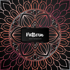 Vector ornamental mandala inspired ethnic art