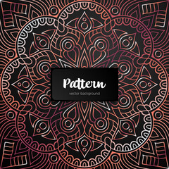 Vector ornamental mandala inspired ethnic art