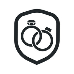 Marriage insurance icon