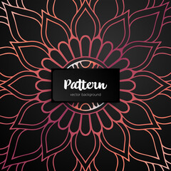 Vector ornamental mandala inspired ethnic art