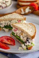Chicken Salad Sandwich on Whole Wheat Bread