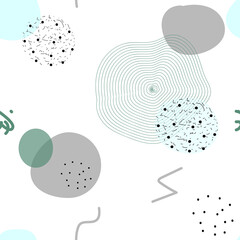 Abstract seamless pattern. Creative geometric wallpaper. Vintage geometric print illustration element.