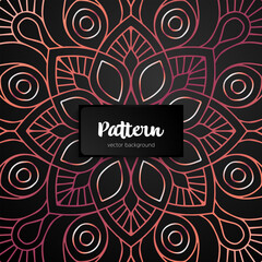 Vector ornamental mandala inspired ethnic art