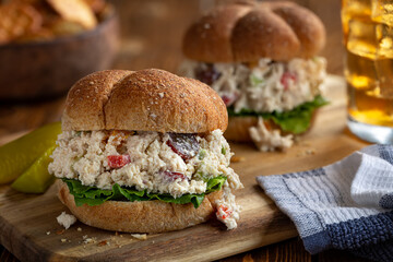Chicken Salad Sandwich on Whole Grain Bun