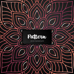 Vector ornamental mandala inspired ethnic art