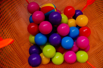 colorful plastic balls