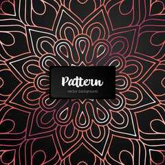 Vector ornamental mandala inspired ethnic art