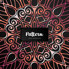 Vector ornamental mandala inspired ethnic art