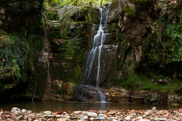 Fototapeta premium Apostolus waterfall in Thassos