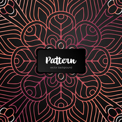 Vector ornamental mandala inspired ethnic art