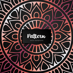 Vector ornamental mandala inspired ethnic art