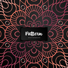 Vector ornamental mandala inspired ethnic art