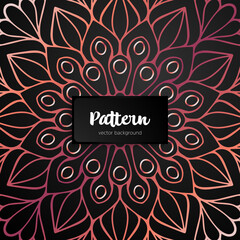 Vector ornamental mandala inspired ethnic art