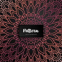 Vector ornamental mandala inspired ethnic art