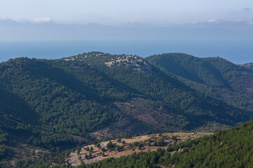 Obraz premium Oldest village in Thassos island Greece Kastro
