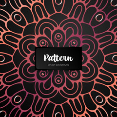 Vector ornamental mandala inspired ethnic art