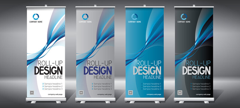 Roll-up templates (85x200 cm) - geometrical lines