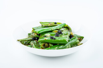 Chinese common vegetable tempeh tiger skin green pepper