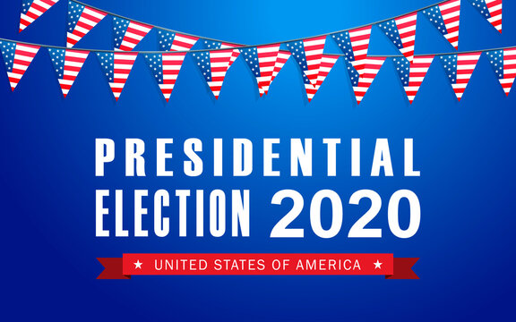 Vector background for US presidential election 2020