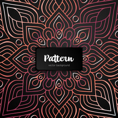 Vector ornamental mandala inspired ethnic art