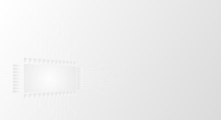 Fototapeta premium Abstract white background with Electric circuit ,Eps10 vector.