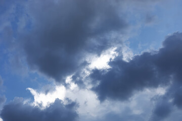 summer landscape sky cloudy, natural background