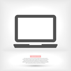 laptop vector icon. lorem ipsum 10 EPS Design