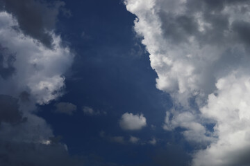 summer landscape sky cloudy, natural background