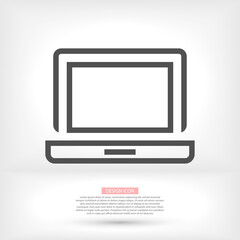 laptop vector icon. lorem ipsum 10 EPS Design