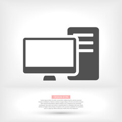 PC vector icon. lorem ipsum 10 EPS Design JPG