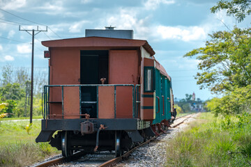Fototapeta na wymiar Old steam locomotives or railway trains