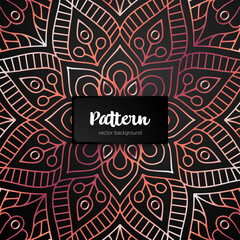 Vector ornamental mandala inspired ethnic art