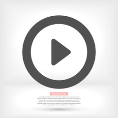 button player vector icon. lorem ipsum Flat Design JPG