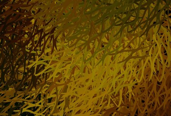 Light Green, Yellow vector pattern with lines.