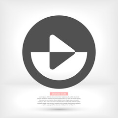 button player vector icon. lorem ipsum Flat Design JPG