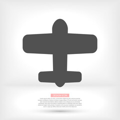 Obraz premium airplane vector icon. lorem ipsum Flat Design JPG