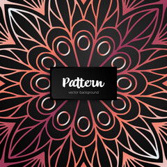 Vector ornamental mandala inspired ethnic art